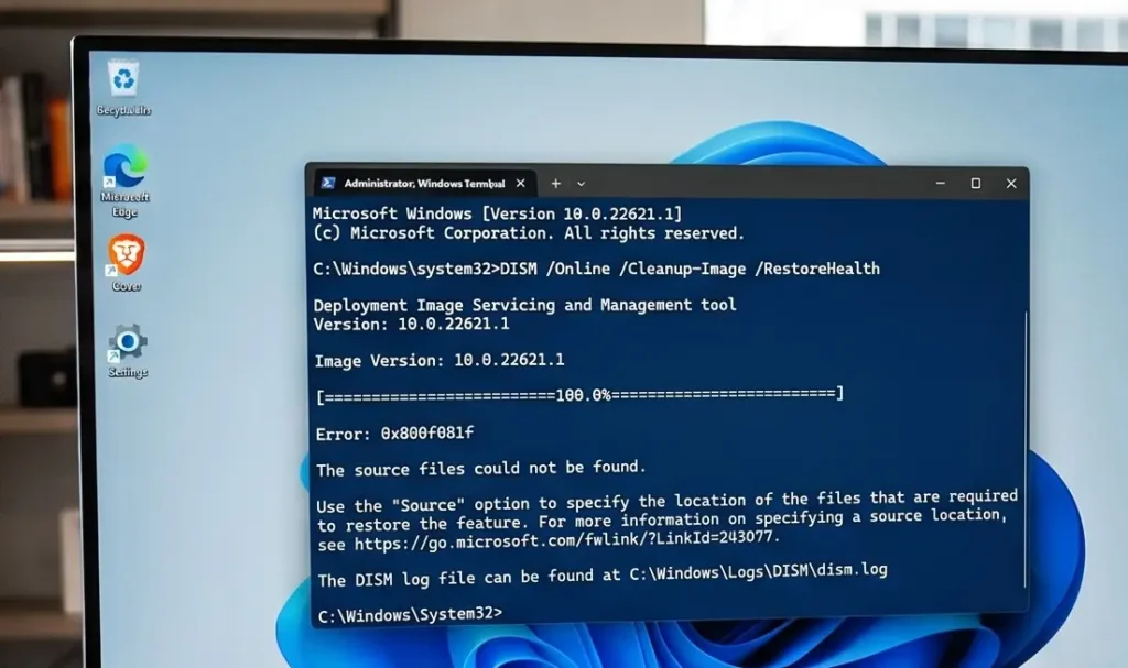 The source files could not be found — Error 0x800f081f The source files could not be found — Error 0x800f081f