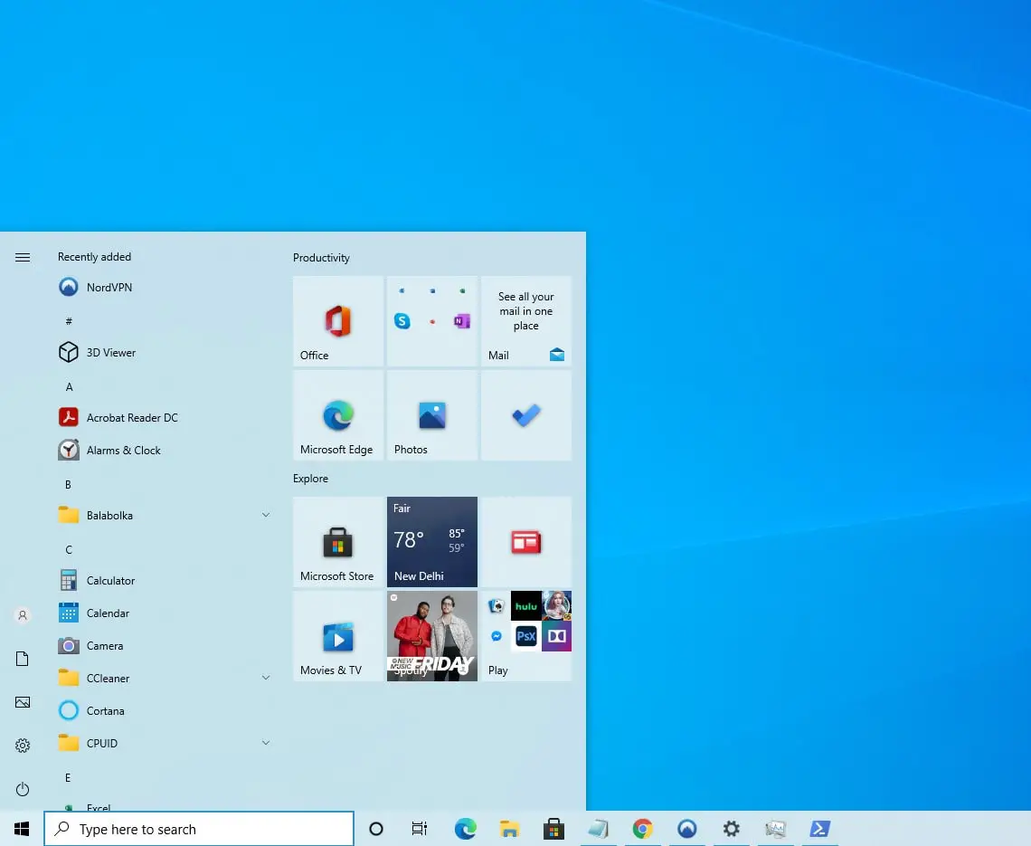 Windows 10 start menu not working