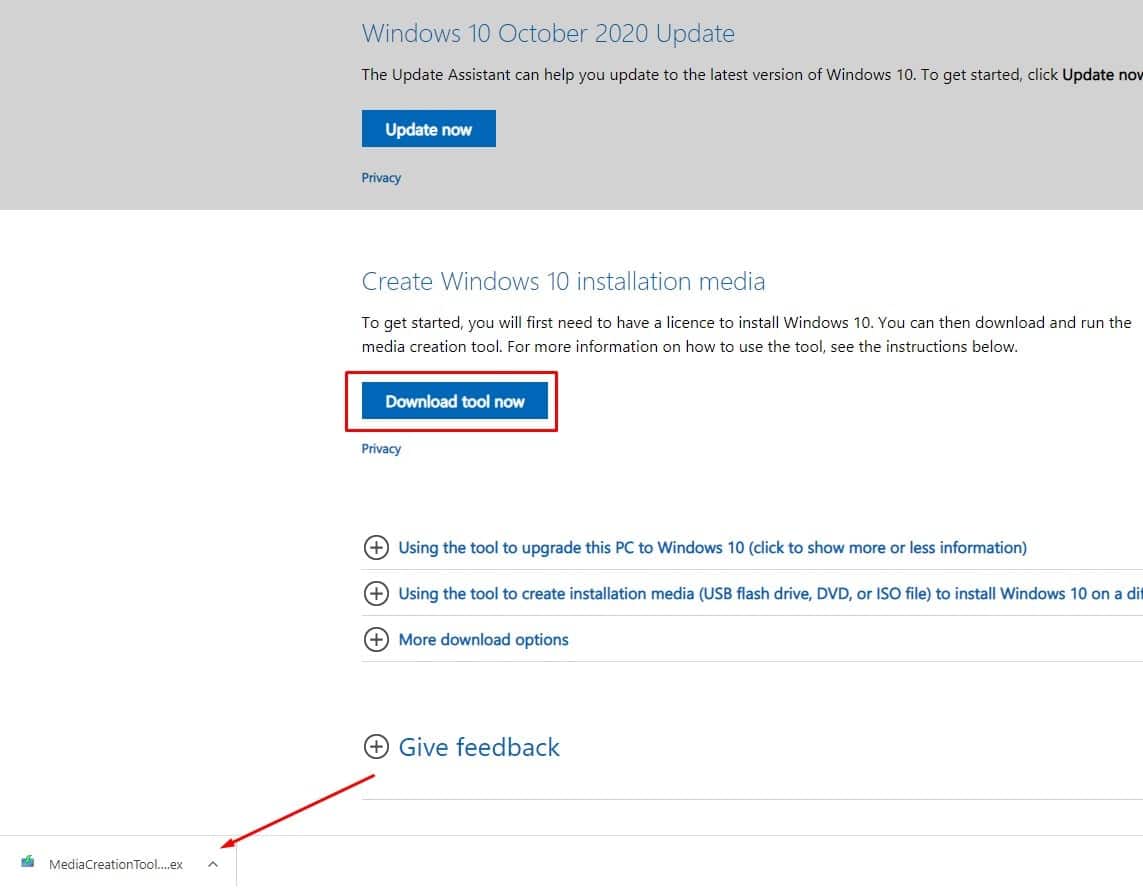 Download Windows 10 October Update Version h2 Build Iso