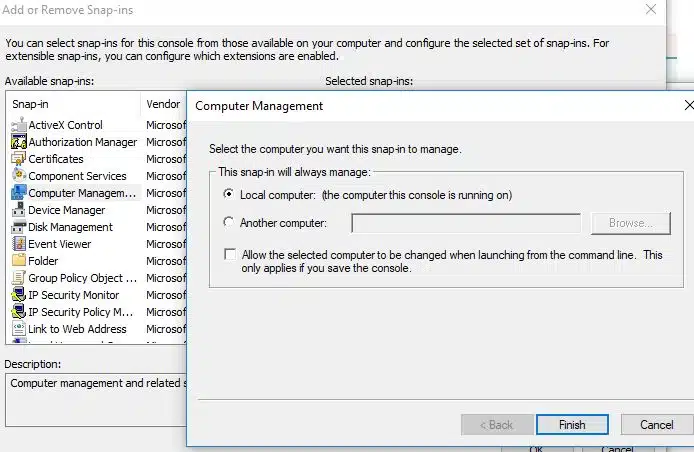 Select Computer Management