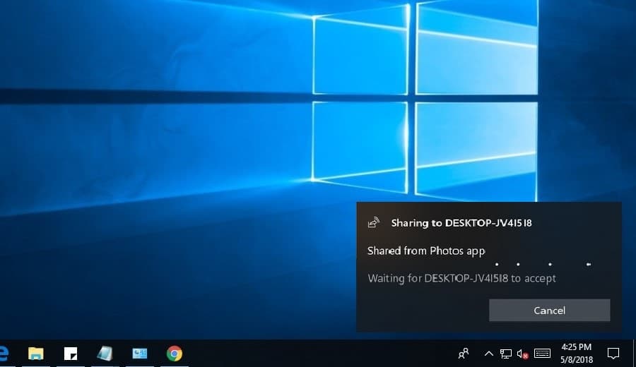 use Nearby Sharing on Windows 10