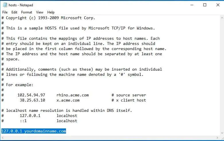 windows Host File Edit