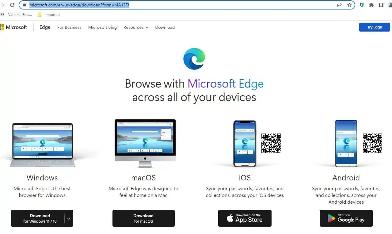 Download Microsoft edge