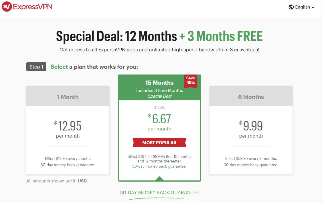 ExpressVPN special deal