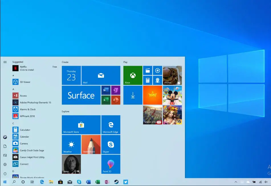 Windows 10 Start menu not working