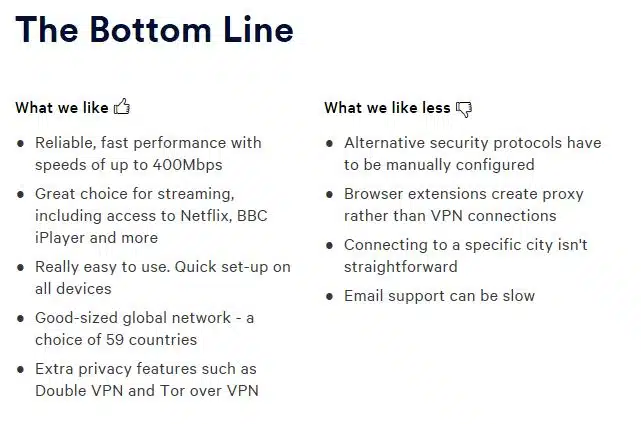 Nord VPN pros and cons