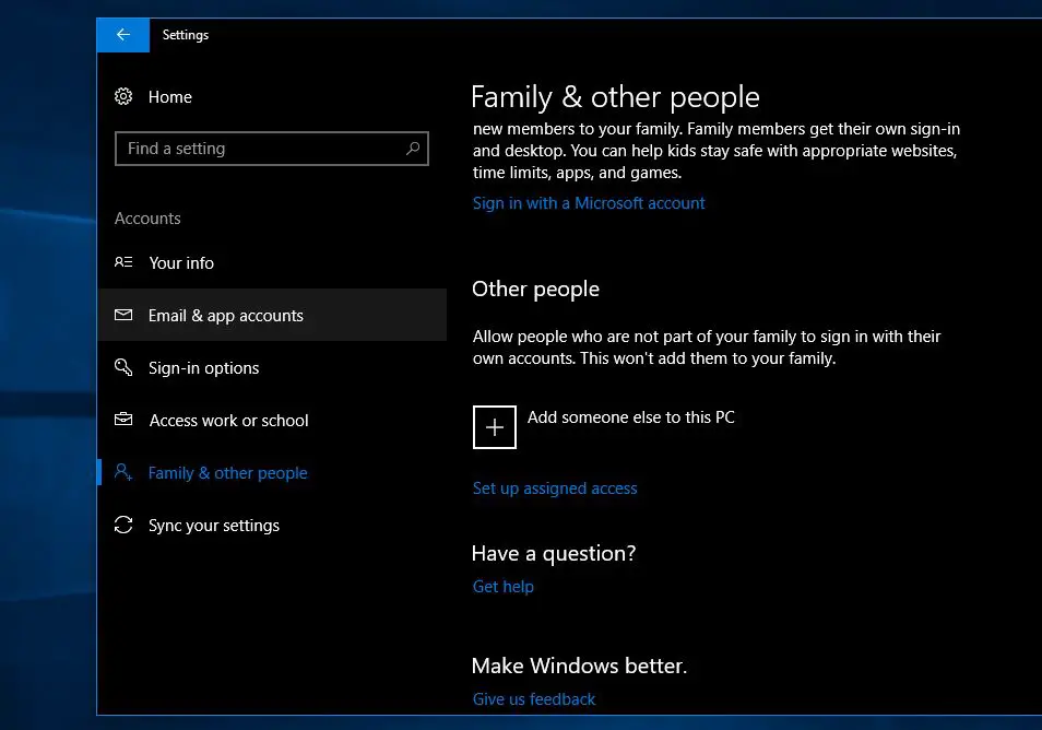 How To Create And Manage User Accounts Windows 10