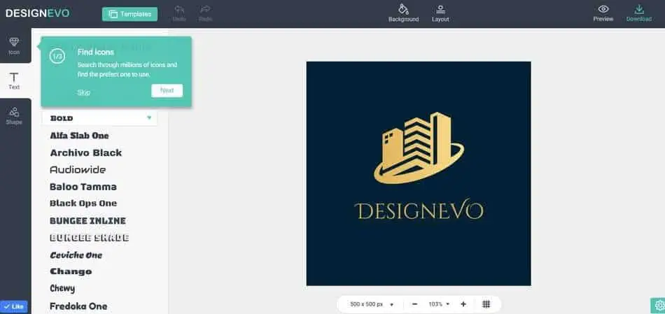 DesignEvo To Create Custom Logo Designs For Free