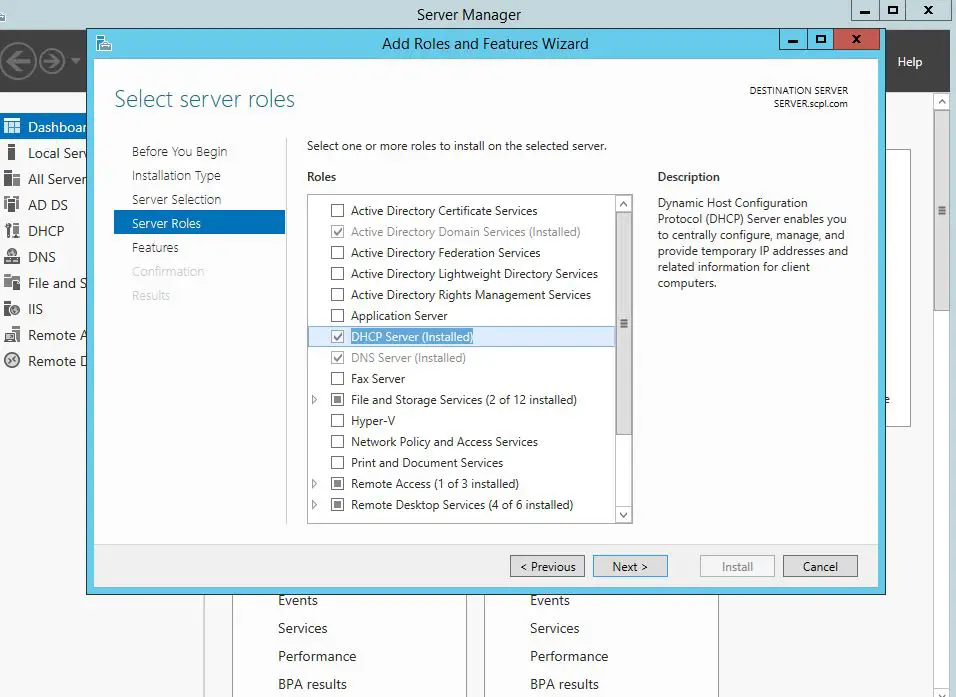 Install and Configure DHCP Server in Windows Server 2012 - 13