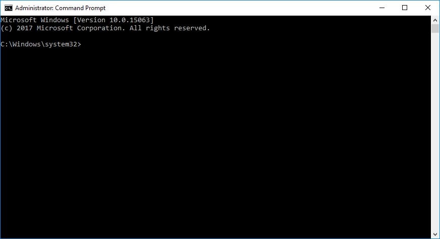 Open command prompt