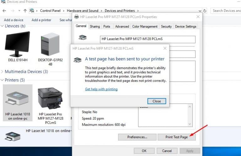 windows 10 install printer by ip address
