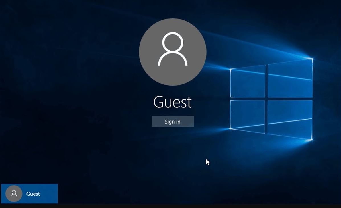 Windows 10 Guest Account