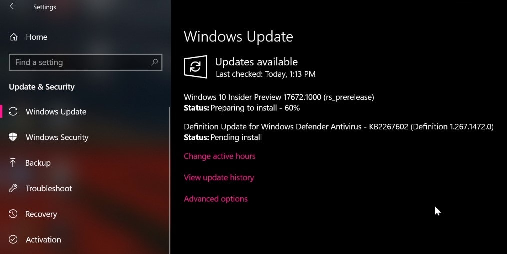 Microsoft released Windows 10 build 17672   RS5   with Windows Security Improvements - 92