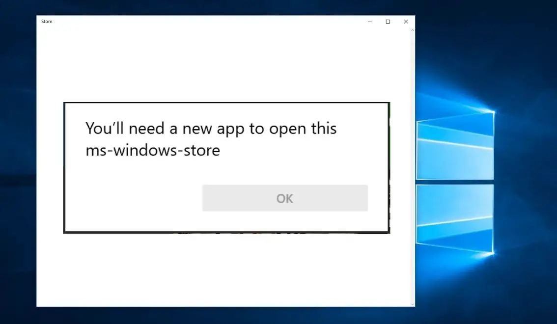You’ll need a new app to open this ms-windows-store