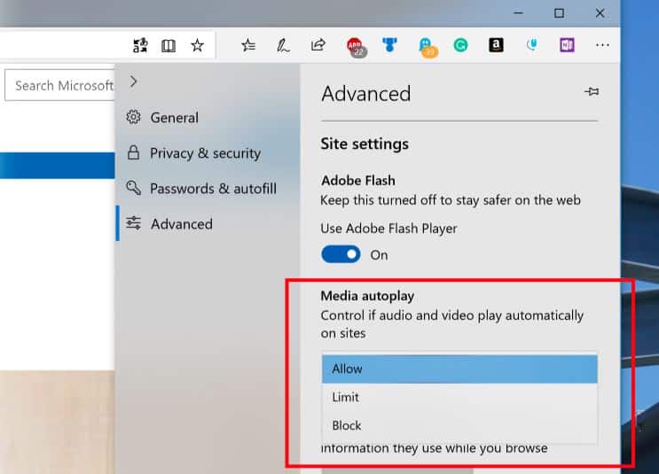 Microsoft Edge receive bunch of features and Improvements on Windows 10 version 1809  - 55