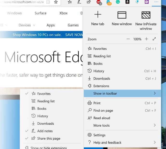 Microsoft Edge receive bunch of features and Improvements on Windows 10 version 1809  - 15