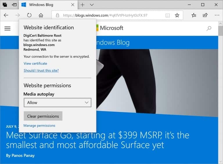 Microsoft Edge receive bunch of features and Improvements on Windows 10 version 1809  - 6