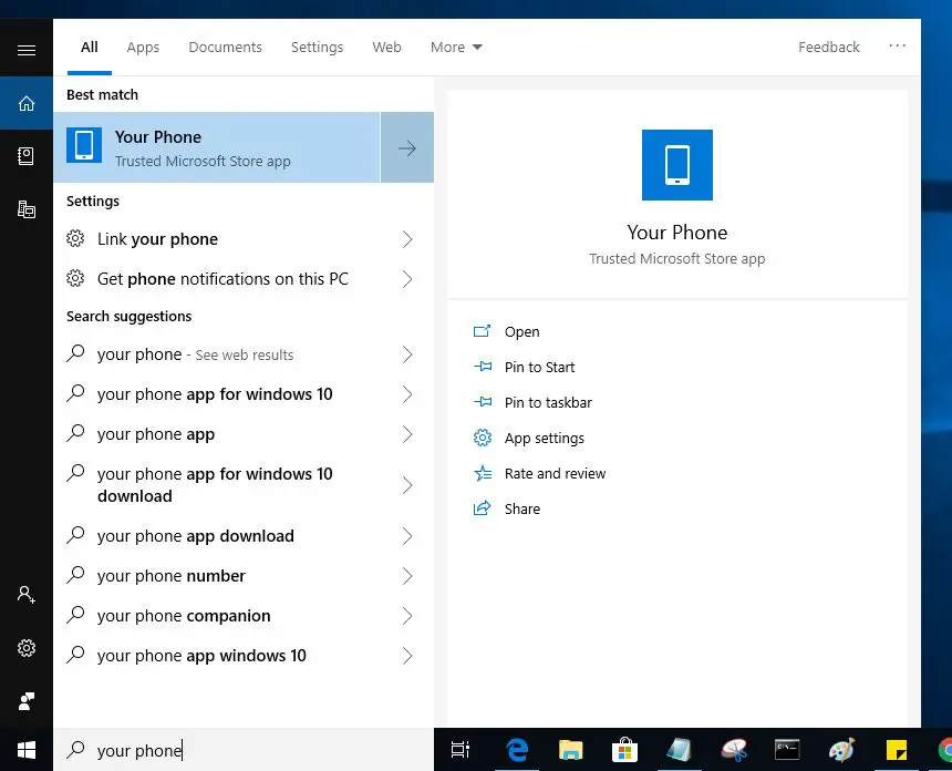 Windows 10 Your Phone App  Star Feature of its October 2018 update version 1809 - 89