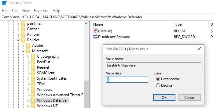 microsoft defender antimalware not compliant