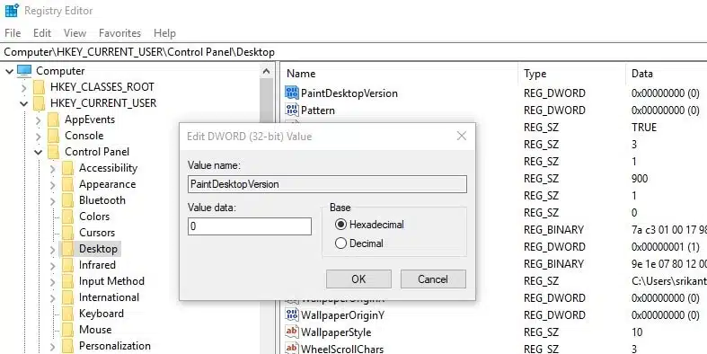 Display windows 10 Build number on Desktop