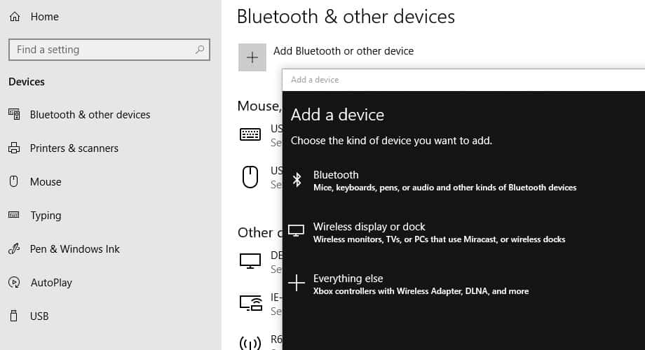 Enable Bluetooth in Windows 10