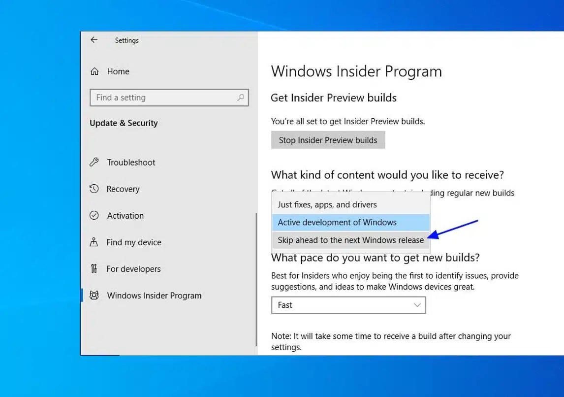 Enroll Windows 10 Preview build
