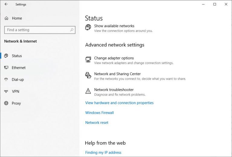 how to reset network settings in windows 7