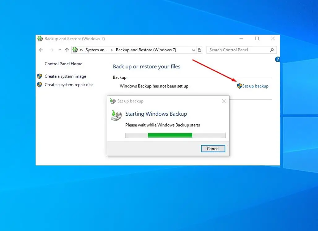 Windows 10 automatic backup