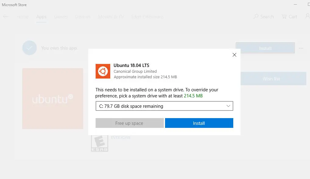install Ubuntu on Windows 10