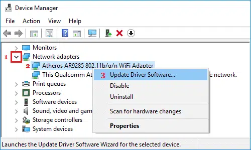 update wifi adapter driver software