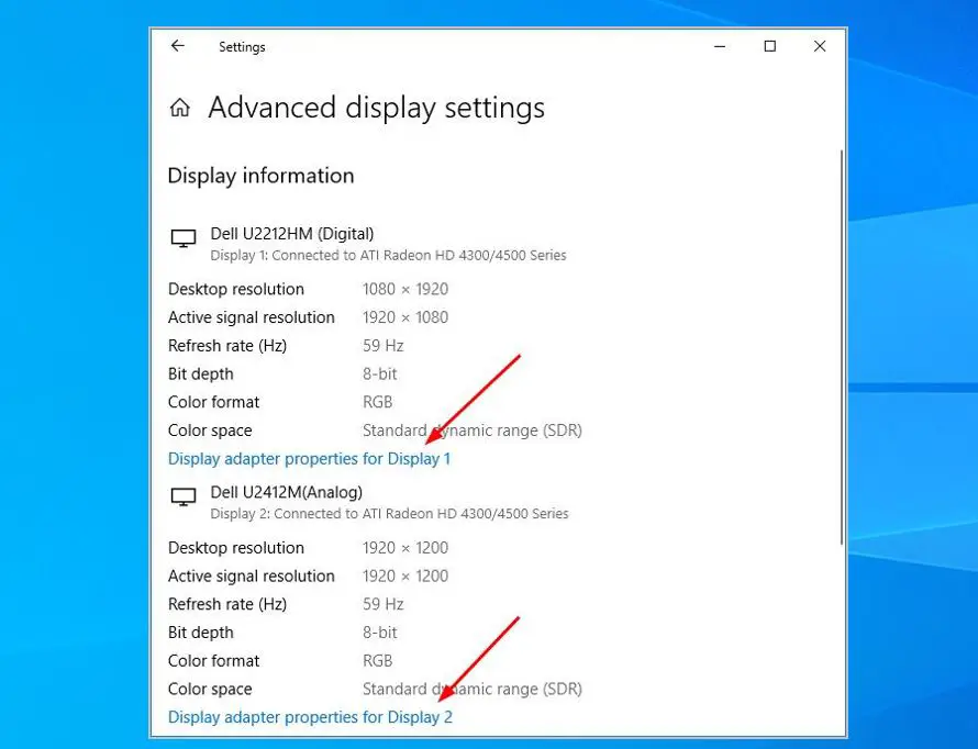 how to change display adapter
