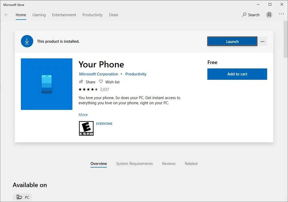 Download your phone windows 10