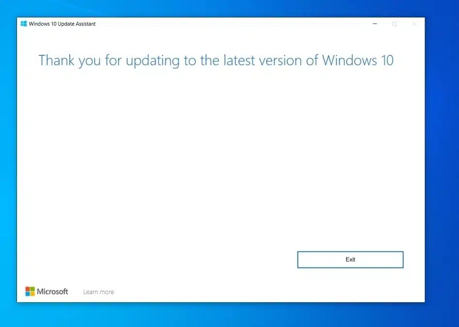 Thanks for updating latest version of windows 10