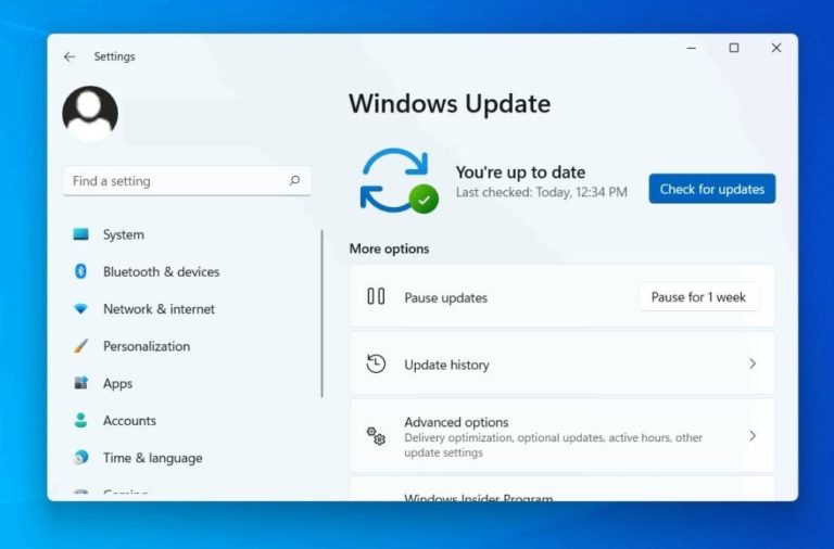 windows 11 update start menu not working