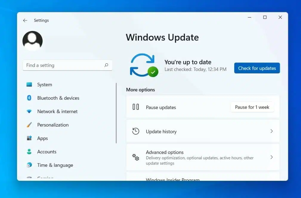 Windows 11 check for updates
