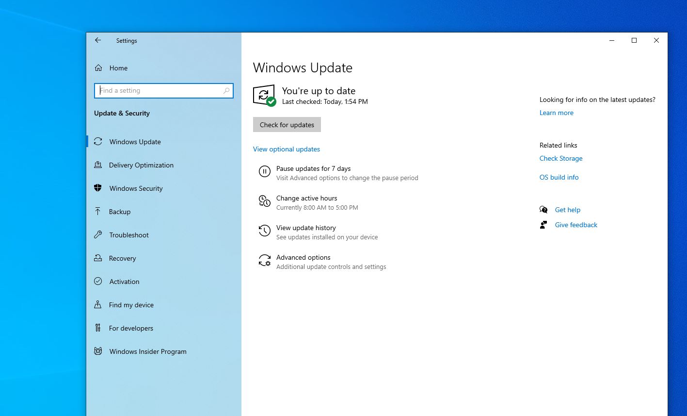 windows 10 update