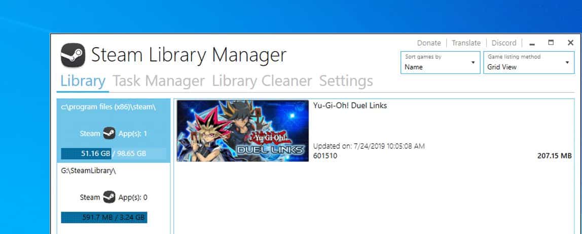 Steam Library manager