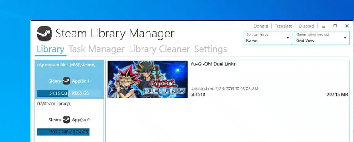 Steam Library manager