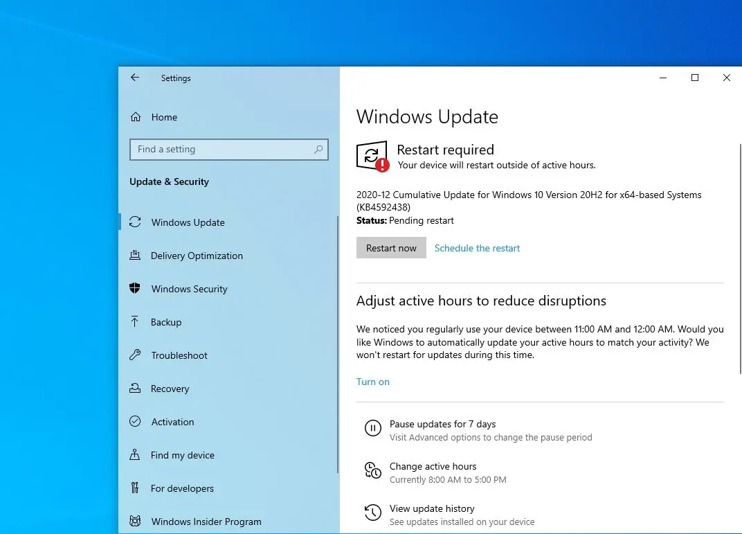 windows 10 update 