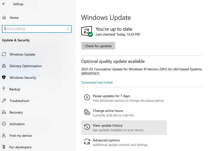 Windows 10 KB5000802 causing APC INDEX MISMATCH error  here is a workaround - 46