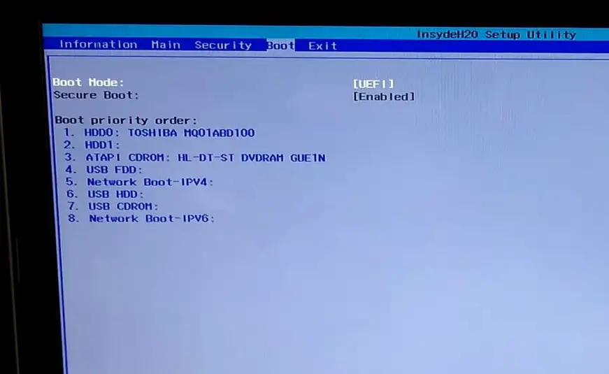 Enable secure boot UEFI