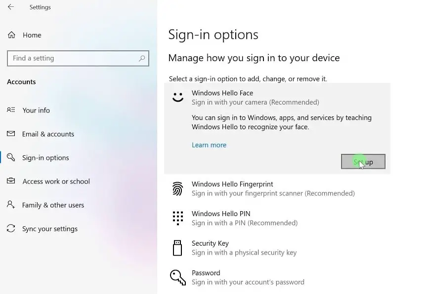 Solved: Windows Hello Not Working after windows 10 update