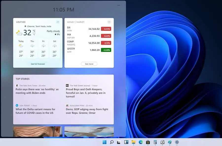 Widgets On Windows 11