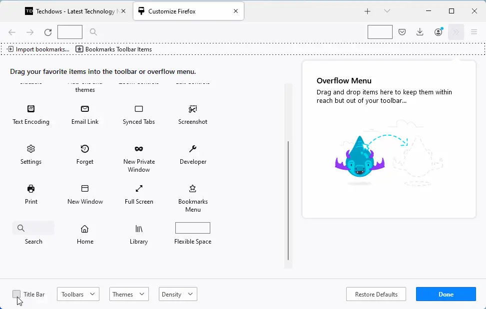 Windows 11 Snap Layouts Missing in Firefox