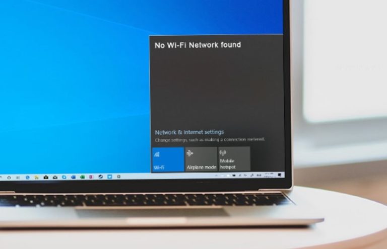 windows 10 no wifi network found