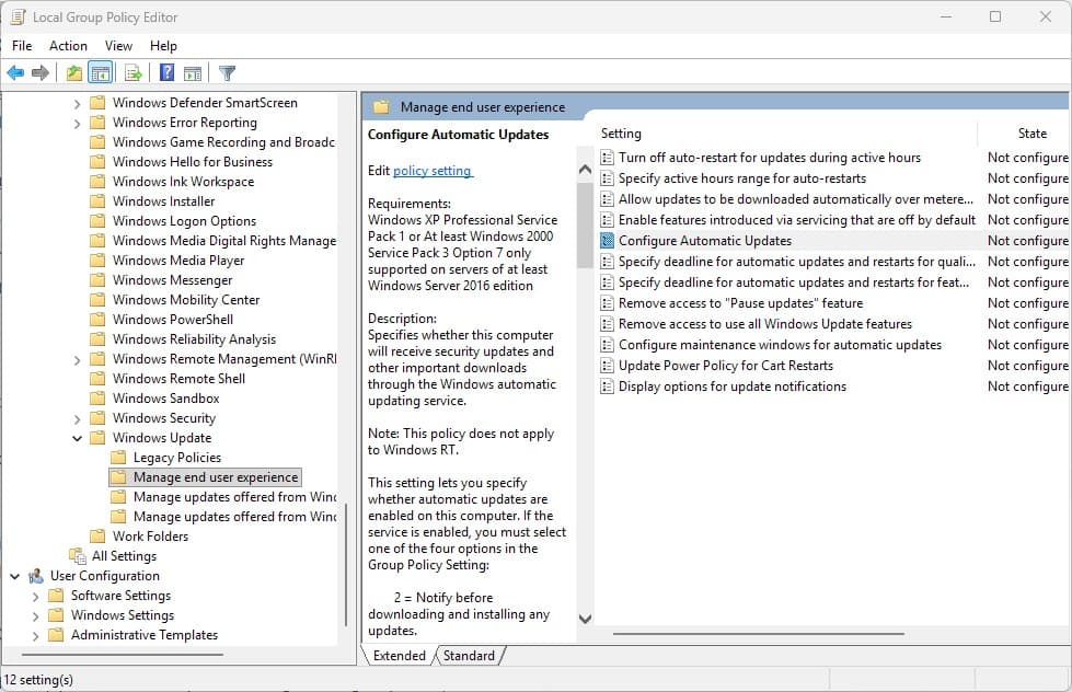 How to stop windows 11 update from Downloading and Installing