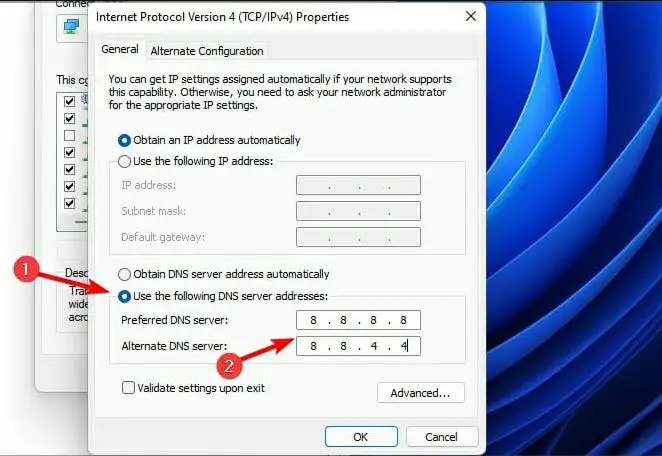 DNS address