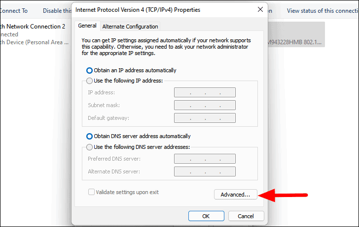 obtain DNS automatically