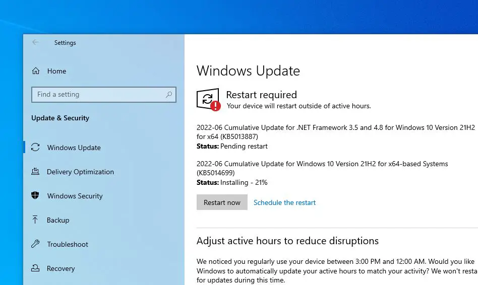 windows 10 update 