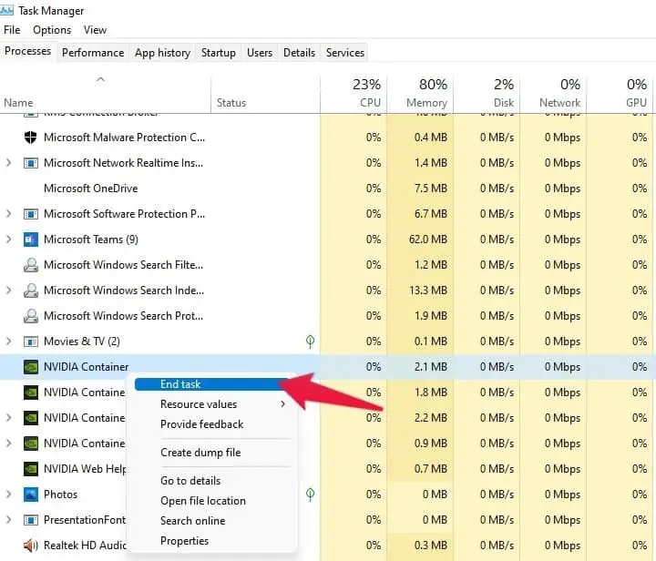 Restart GeForce Tasks